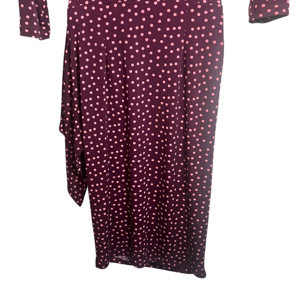 Leota Pink Dot Ruffle Sheath dress - Picture 10 of 11